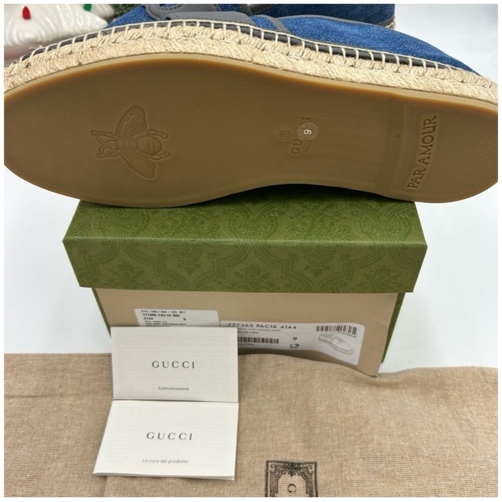 Gucci interlocking G
Espadrilles in blue denim size 8 made in Spain - Picture 5 of 6